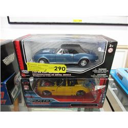 2 Die-Cast scale model cars - new condition