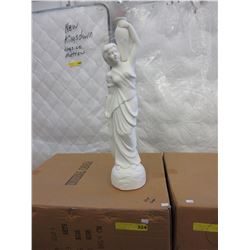 3 Cases of White pottery statuettes