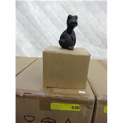 Case of glazed pottery turtle figurines