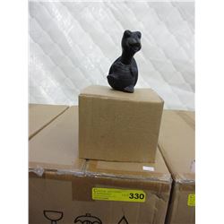 Case of glazed pottery turtle figurines