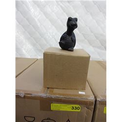 Case of glazed pottery turtle figurines
