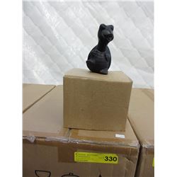 Case of glazed pottery turtle figurines