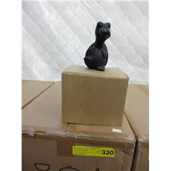 Case of glazed pottery turtle figurines