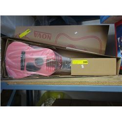 New - Pink children's acoustic guitar