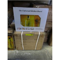 4 Cases of new glass kitchen boards