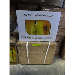 4 Cases of new glass kitchen boards