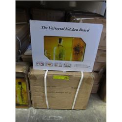 4 Cases of new glass kitchen boards