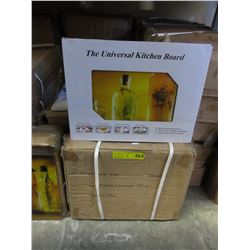 4 Cases of new glass kitchen boards