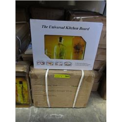 4 Cases of new glass kitchen boards