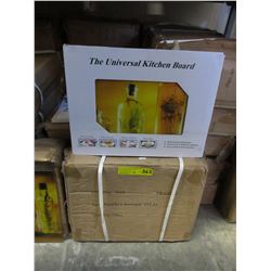 4 Cases of new glass kitchen boards