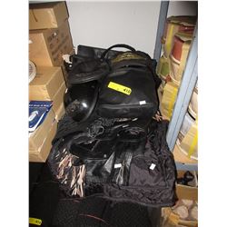 8 Pieces of used motorcycle clothing & accessories