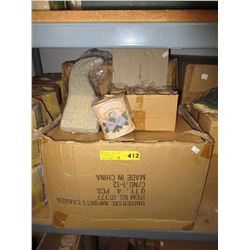 3 Cases of unglazed ceramic gift ware