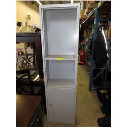 12" Deep - Metal storage cabinet/shelf - used