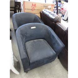 2 Upholstered tub chairs