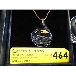 Rare - Signed Baccarat Crystal Pendant Necklace