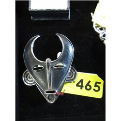 Rare - Trifari Tribal Mask pendant