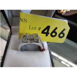 New - Men's CZ ring - size 10