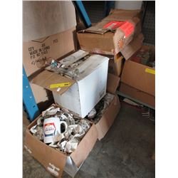 6 Boxes of glassware & toys