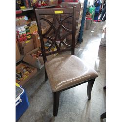 New - Dining chair with upholstered chenille seat