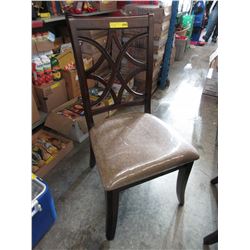 New - Dining chair with upholstered chenille seat