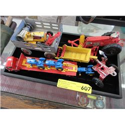 Vintage used toy vehicles