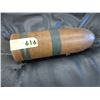 Image 1 : Heavy brass shell casing with threaded top