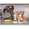 Image 1 : Plaster statue & figurines
