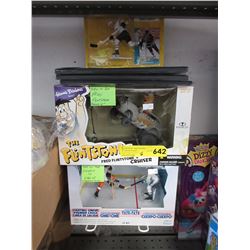 5 Hockey memorabilia & a Flintstones car