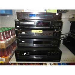 4 Used stereo components - Tuners & CD players