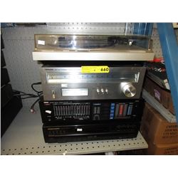 4 Used stereo components