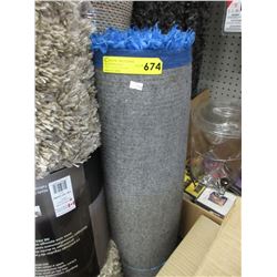 Used blue shag carpet