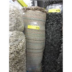 Used brown coloured shag carpet