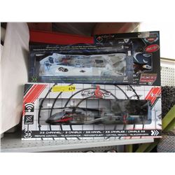 4 R/C helicopters