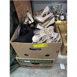 2 Boxes of purses & shoes