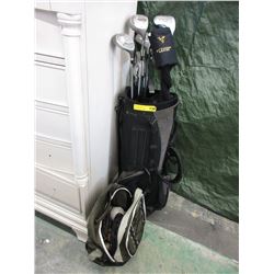 Used golf ball bag & backpack