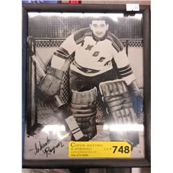 Autographed Chuck Rayner photo