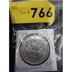 1966 Canadian Silver dollar