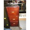 Image 1 : Used wood filing cabinet
