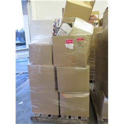 Skid of storage locker goods