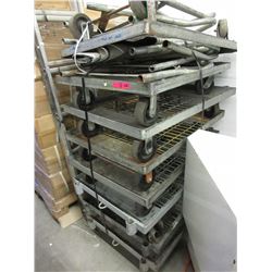 8 Industrial metal hand carts