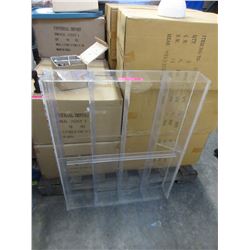 Acrylic plastic display shelf