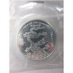 1/2 Oz. - Fine Silver "Year of the Dragon" Round