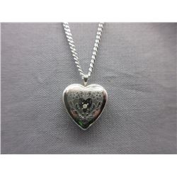 Sterling Silver "Open Heart" Locket