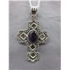Image 1 : Custom made - Sterling Silver Cross Necklace