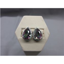 New Pear Shape Mystic Topaz Earrings