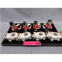 Napkin holders -  Folk Art Pigs & Bear Band