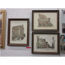 3 Stewart Oldale prints of Vancouver