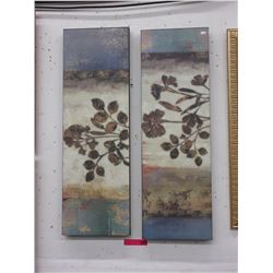 2 Pieces of canvas wall art