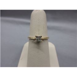 14KT Yellow Gold .20 CTW Diamond Engagement Ring