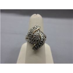 Diamond Cluster Dinner Ring set with 71 Diamonds